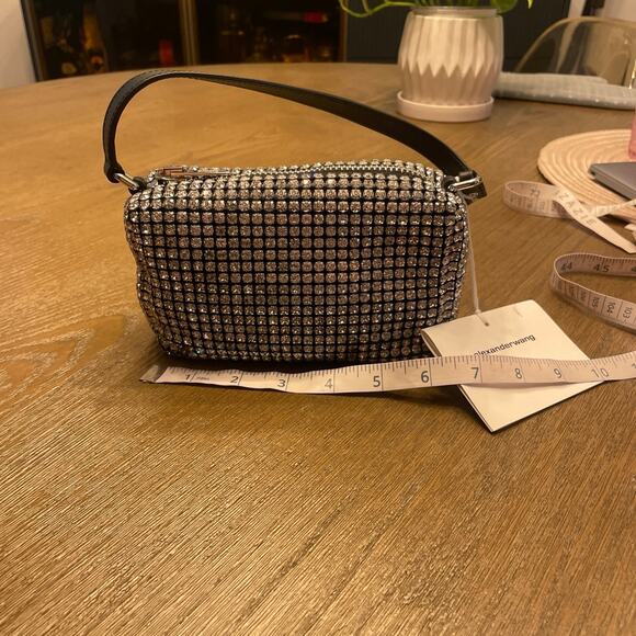 NWT Alexander Wang Medium Heiress Crystal & Leather Handbag - Picture 1 of 12